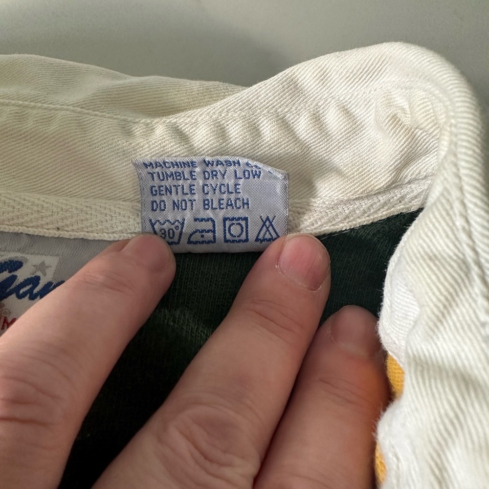 Vintage The Game Men’s Green Bay Packers Rugby Style Shirt-Size Medium - Picture 4 of 4